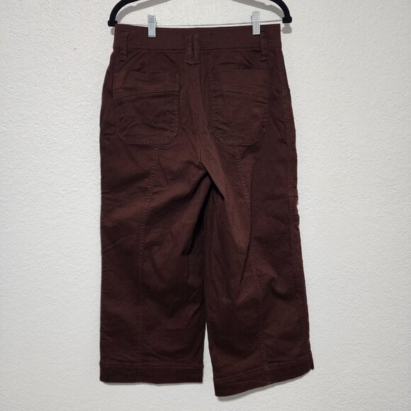 Democracy Cropped Cargo Pants Size 10 Brown Color - Picture 2 of 5